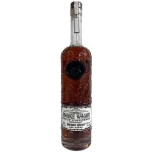 Smoke Wagon Uncut Unfiltered Straight Bourbon Whiskey Clear Botlle 750 ml